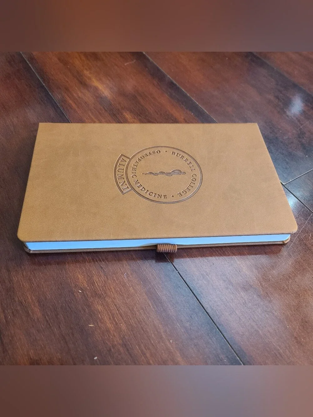 Castelli Milano Notebook Journal Tan Brown Faux Leather NEW Unused Made In Italy